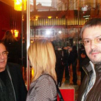 Аль Бано и президент Attack Concerts Артем Горный на фестивале Сан-Ремо 2012
