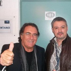 Аль Бано и президент Attack Concerts Артем Горный у гримерки Челентано