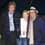 Аль Бано и менеджер Attack Concerts Валерий Коротков на фестивале Сан-Ремо 2012